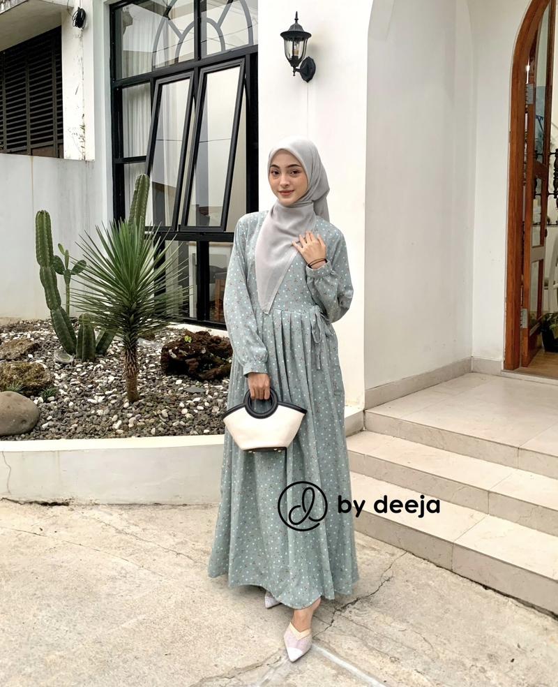Product Introduction of By deeja - Heidy Korean Dress / Midi Dress / Motif Bunga VOL.1 6