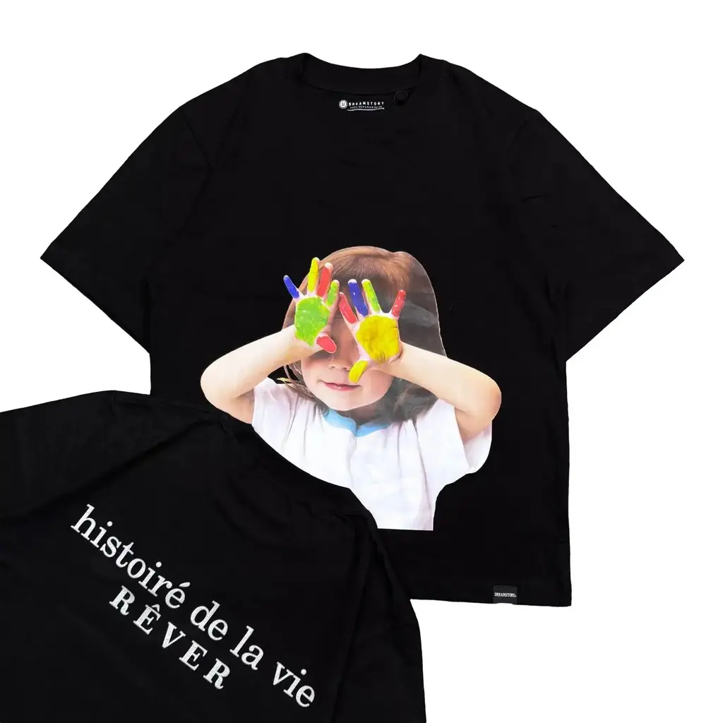 T-Shirt Oversize DREAM STORY Kids Paint Cotton combed 20s High Quality