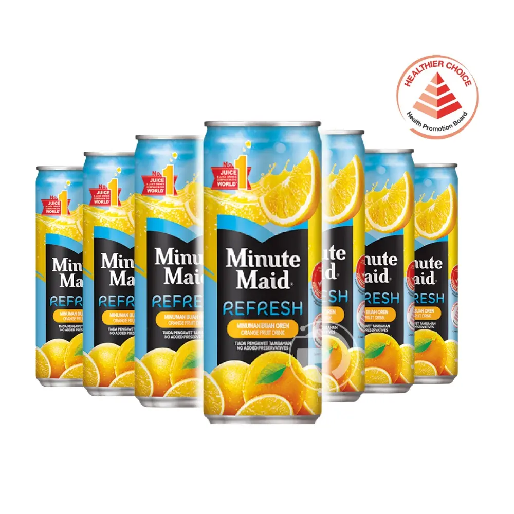 Minute Maid Refresh Orange (300ml x 12 or 24 cans)