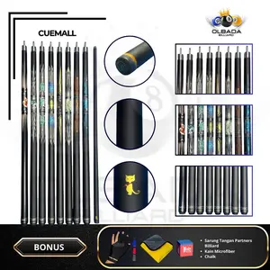 CueMall CM Series Carbon Cue Stick Play Billiard Cue Mall / Stik Main Bola Billiard / Billiard Ball Olahraga /Stik Bilyar / Stik Billiar