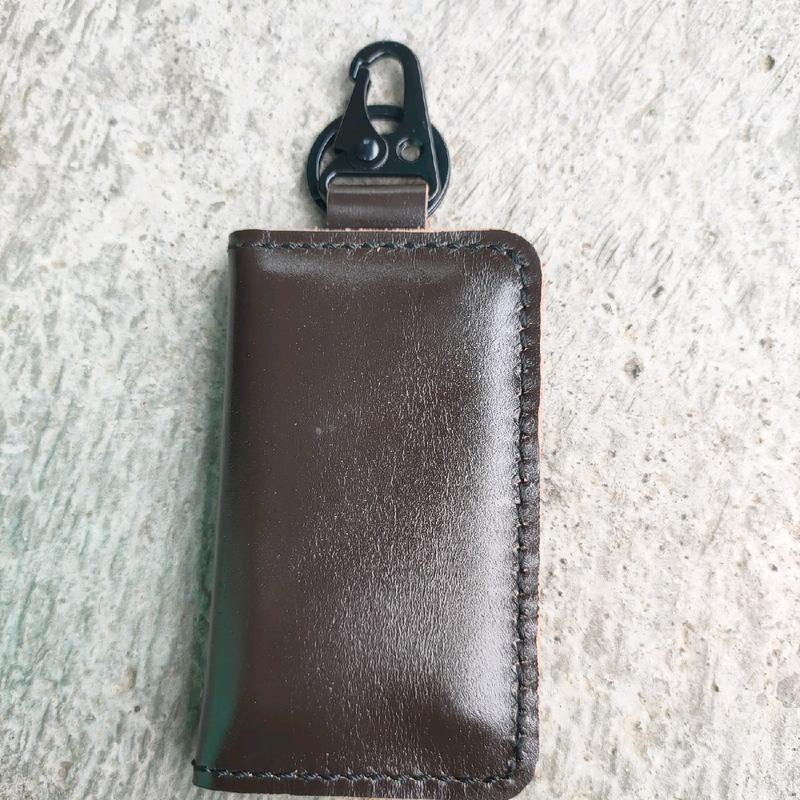 Dompet STNK Kulit Sapi Asli Pull Up Elegan untuk Pria - Kartu 4