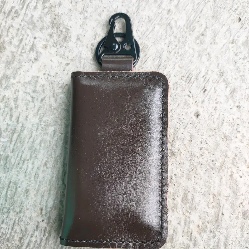 Dompet STNK Kulit Sapi Asli Pull Up Elegan untuk Pria - Kartu 4