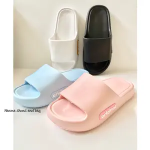 Sandal selop import wanita terbaru warna pastel - sandal import korea wanita terbaru - Dilli 838 size 36-40