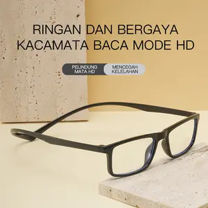 【Bisa Cod】Kacamata baca Bisa digantung di leher Portabel UV+ Bingkai kacamata anti radiasi cahaya biru olahraga modis Kacamata baca Kacamata baca anti radiasi cahaya biru