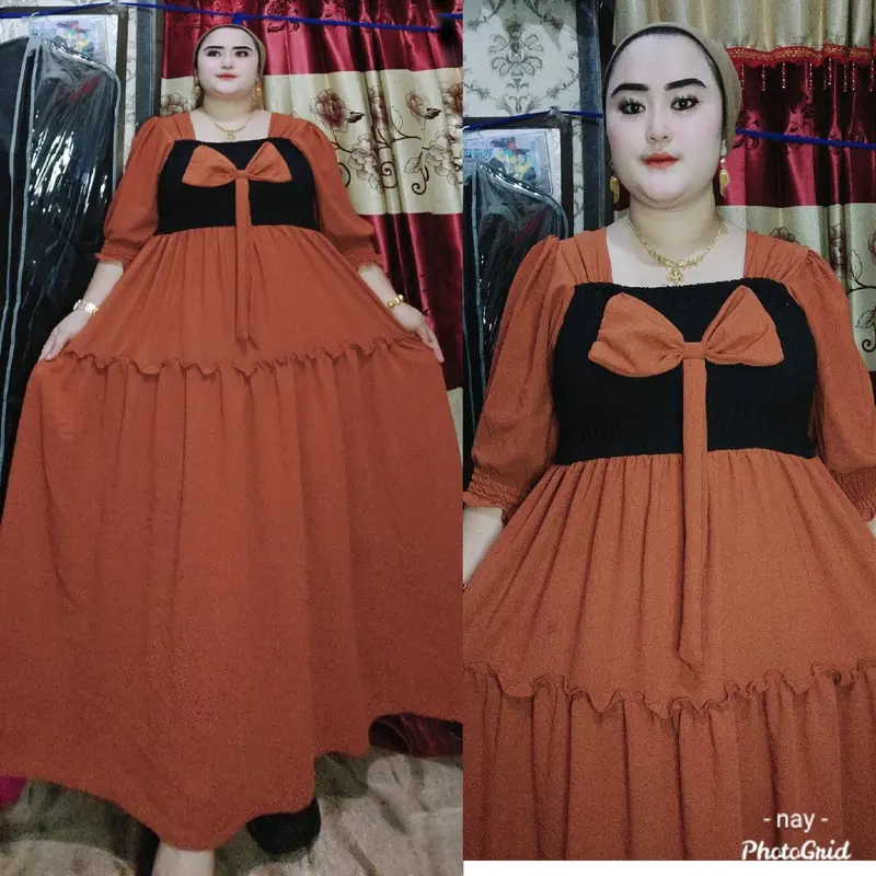 Marimar Dress Tangan panjang  cringkel airfloe 5