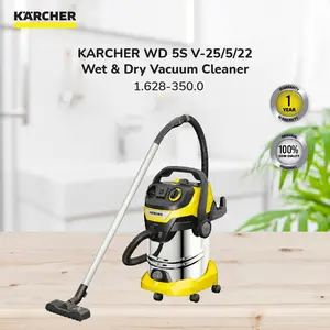 KARCHER WD 5S V-25/5/22 Wet & Dry Vacuum Cleaner - 1.628-350.0