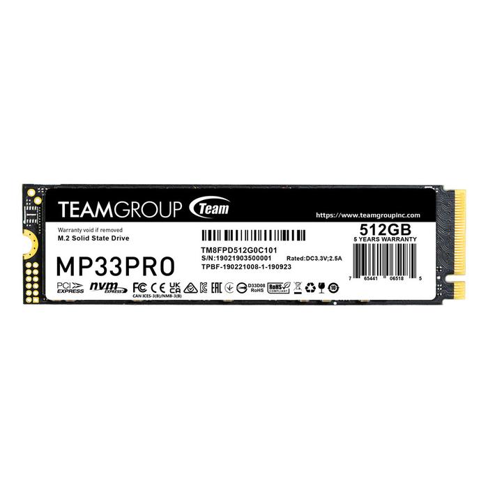 Gambar SSD Team MP33 PRO M.2 2280 NVME 512GB - PCIe Gen3x4 dari Toko Expert Komputer Kota Administrasi Jakarta Pusat Tokopedia