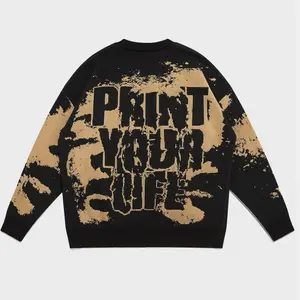Swearter Rajut Print Your Life Kaos Sweater Premium Rajut Premium Store Knitwear Panjang Motif Oversize Pria Wanita