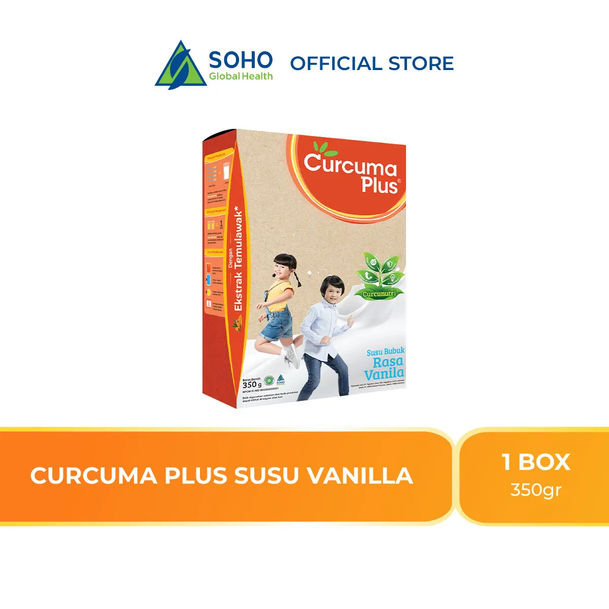 Curcuma Plus Susu Bubuk Anak - Vanilla 350gr