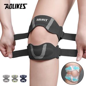 สนับเข่ารุ่นมาตรฐานกีฬามืออาชีพ, AOLIKES, เหมาะสำหรับฟิตเนส, ปีนเขา, บาสเก็ตบอล, วิ่ง, ยิม, อุปกรณ์ป้องกันสะบ้า, มาใหม่