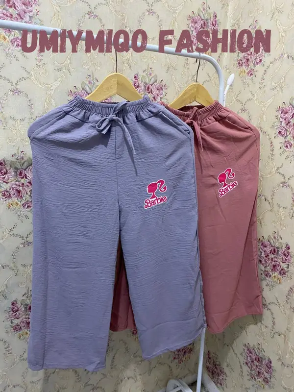 Celana Kulot Anak Crinkle Premium Model Berbie Usia 5-12 Tahun - Promo Fashion 2