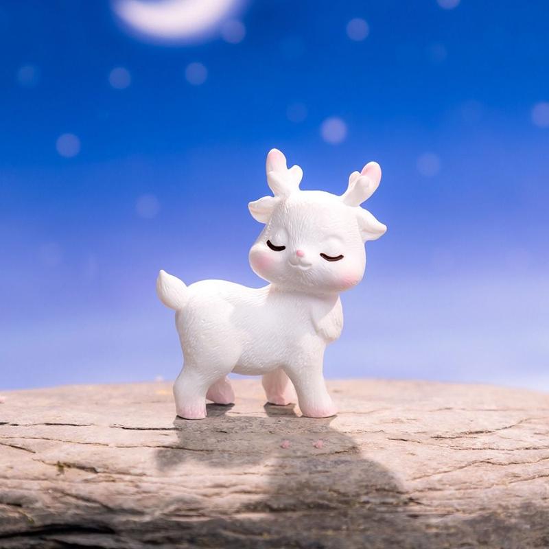 Tượng Hươu Hồng Mini, Trang Trí Sáng Tạo, Làm Bằng Resin Thu Nhỏ Hươu Hồng, Giỏ Trái Cây Dễ Thương, Phong Cảnh Siêu Nhỏ Thích Hợp Cho Cảnh Quan Nhỏ 5