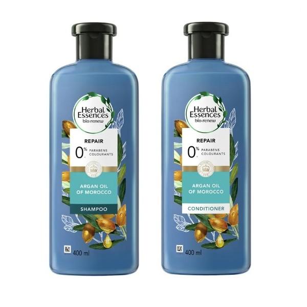 Herbal Essences Argan Oil Repair Shampoo & Conditioner Set (400ml) Exp 2026