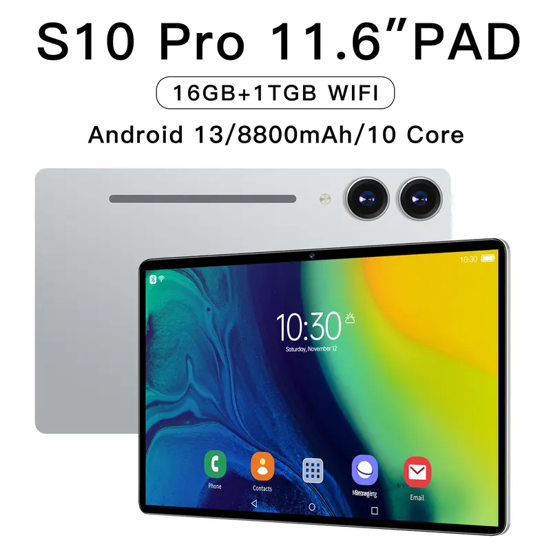 【LIVE Eksklusif】Free Keyboard S10 Pro 2024 Tablet Baru Galaxy Tab 11.6inch 12GB+1TB Tablet baru Tablet Pembelajaran Tablet android laris manis SIM 5G WIFI Tablet pc Baru PC Tablet Asli android 12 Mesin Pembelajaran Siswa murah Kartu Layar【Bisa COD 0