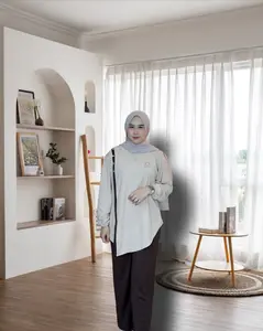 MT - Gina Oneset Jumbo Knit Osaka Kombinasi Warna Variasi Kancing