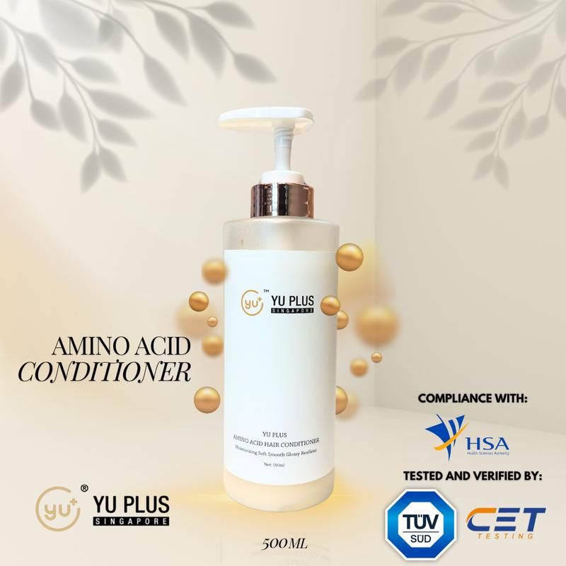[YU PLUS] Amino Acid Hair Conditioner 500ml - Reduces Frizz/Restore ...