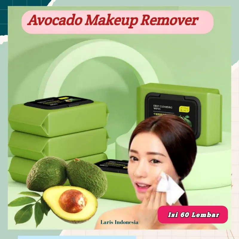 Tissue Makeup Remover/Tissue Wajah Penghapus Riasan Makeup/Tisu Penghapus Riasan isi 60 Lembar