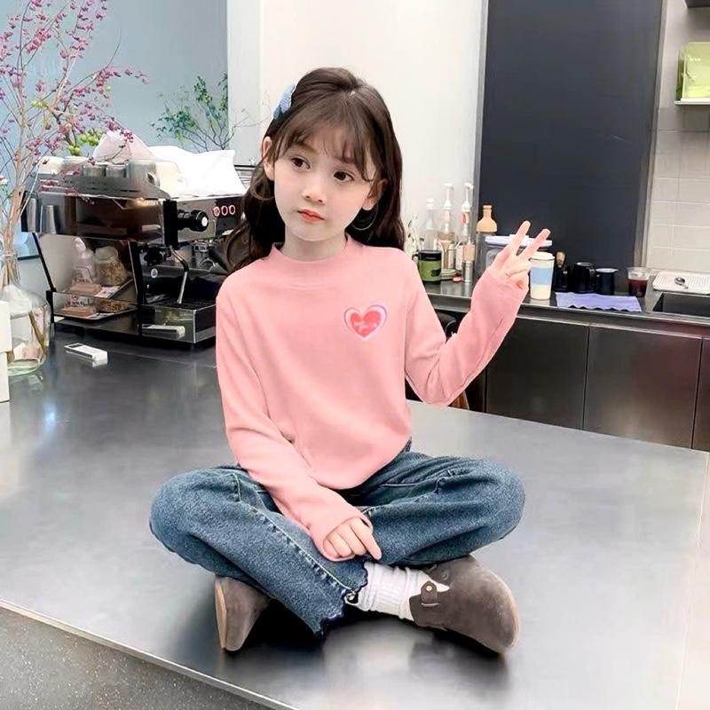  Áo giữ nhiệt cho BÉ GÁI 17-46kg chất nỉ cotton cao cấp 2025 phong cách Hàn Quốc giữ nhiệt mùa đông mềm mại ấm áp thoải mái có thể giặt máy dễ dàng bảo quản.mùa đông. nên chọn tăng size  