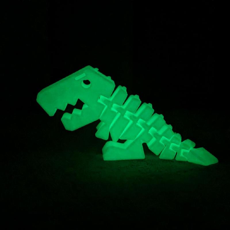 T-REX DẠ QUANG, phụ kiện keyrambit, móc khoá 0