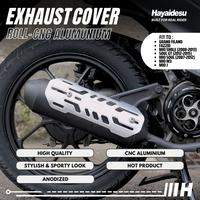 Gambar Hayaidesu Exhaust / Knalpot Cover Aluminium CNC (ROLL) FAZZIO FILANO MIO SOUL GT MIO M3 MIO J - SILVER dari Hayaidesu Indonesia Kab. Tangerang 1 Tokopedia