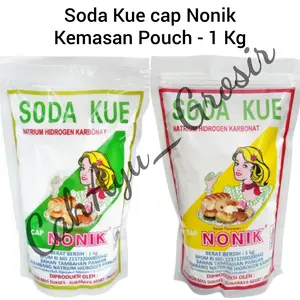 Soda Kue Cap Nonik POUCH 1 Kg / 1000gr - Baking Soda / Soda Kue Nonik