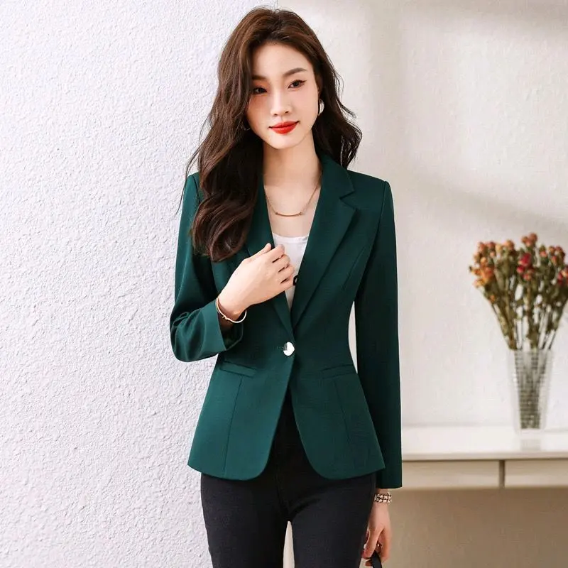 TERBARU !!! ATASAN JAS BLAZER WANITA/JAS CASUAL HIJAU BOTOL.. blazer  korean