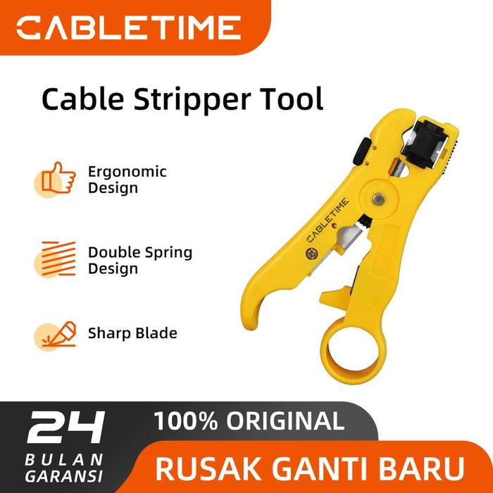 Gambar CABLETIME Pengupas Kabel LAN Stripping Tool Cable Stripper dari CABLETIME Jakarta Kota Administrasi Jakarta Barat Tokopedia