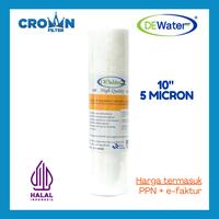 Gambar Filter Sedimen Dewater 10" uk. 5micron Filter air untuk RT / RO dari Crownfilter Kota Administrasi Jakarta Barat 1 Tokopedia