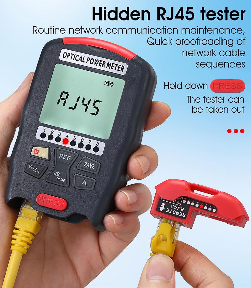 Product Introduction of Máy đo công suất sợi cầm tay mini, COMPTYCO, Máy đo công suất quang, với chức năng exfo và 650nm VFL 5