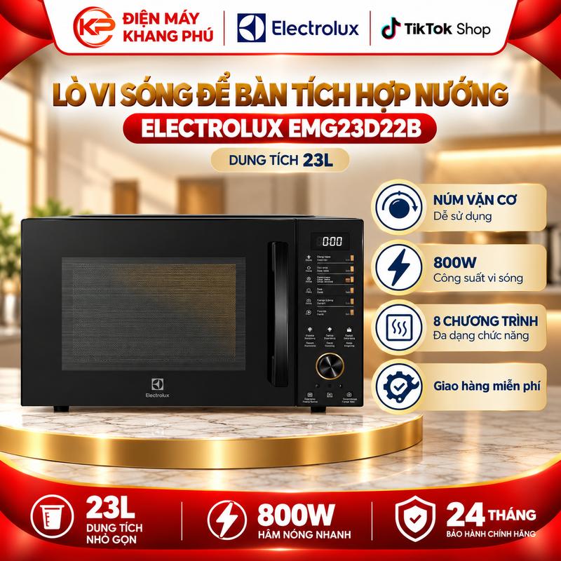 Lò vi sóng có nướng Electrolux EMG23D22B 23 lít