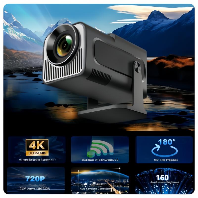 Product Introduction of ThundeaL 4K Full HD Projector FHD TD80W Android WiFi 3D Home Theater TD80 Portable Beam Projector Meeting Video Movie PK HY320 1