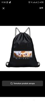Product Review of Tas Serut Hitam - Stringbag Wanita Lucu Kece Lotso Lucky | Devva.id Ransel Backpack Sekolah from f**p 0