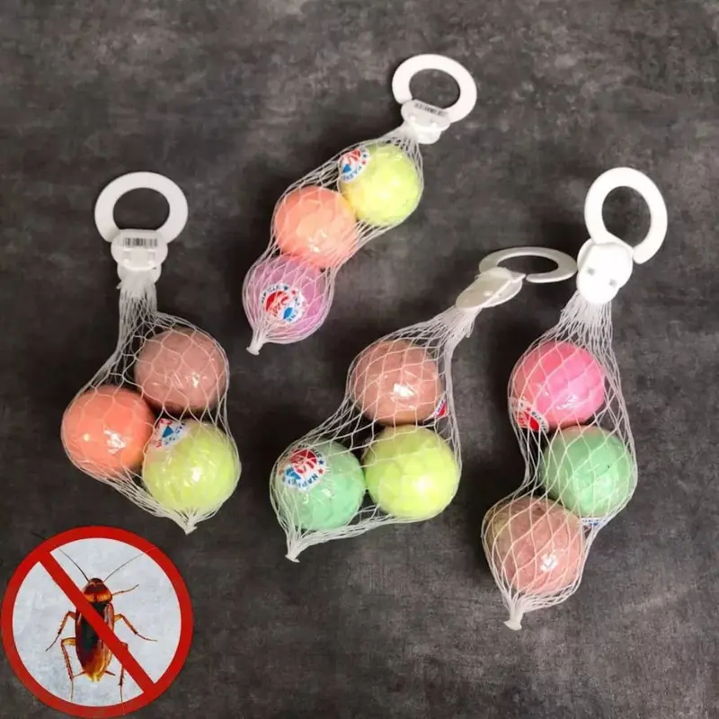 Kamper Toilet Gantung isi 3 / Kamper Bola Jaring Warna Warni 0