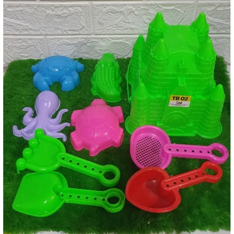 Ember Pantai TB 02 dengan Berbagai Macam Cetakan Toys/mainan cetakann pasir murah aneka/ istana pasir + bubble wrap 1