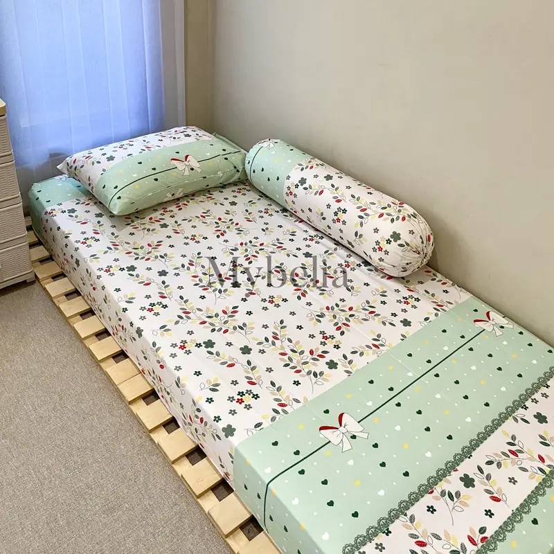 #1 SPREI / BED SHEET / SEPREI DOUBLE KARET AESTHETIC |FREE SARUNG BANTAL & SARUNG GULING 4