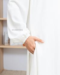Gambar SHABIYAN-613 Gamis Wanita Dress Putih Muslimah Inner Outer Formal Daily - S dari shabiyan Kota Administrasi Jakarta Selatan 5 Tokopedia