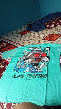 Product Review of Baju Kaos Pria Distro T-Shirt Oblong Atasan Cowok Lengan Pendek Keren Kekinian Climb Together Combed from r**1 0
