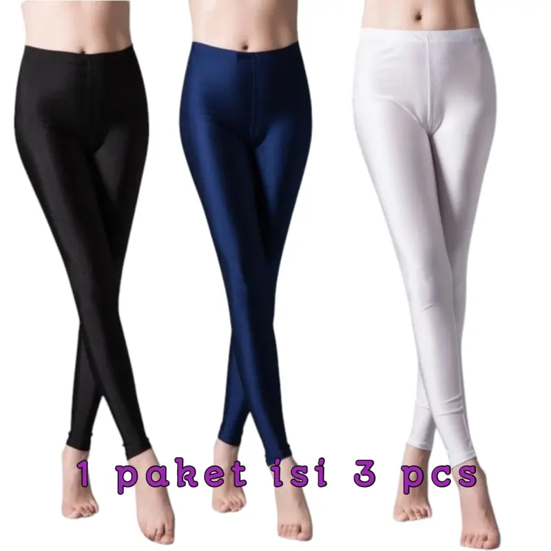 Paket Hemat Legging Panjang Dewasa Spandek 3 Pcs - Wanita, Celana Dalaman 0
