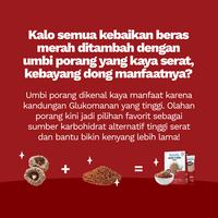 Gambar Beras Merah Porang Instan Tinggal Seduh 15 Menit Terbuat dari Beras Merah dan Umbi Porang - Pouch 1 kg dari Beeru Official Store Kota Tangerang Selatan 5 Tokopedia