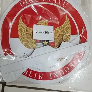 PAPERFAN HUT RI KIPAS KERTAS KEMERDEKAAN 17 AGUSTUS DEKORASI KEMERDEKAAN HUT RI PANCASILA Merah Putih