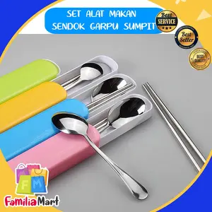 SET ALAT MAKAN (SENDOK GARPU SUMPIT) STAINLESS STEEL TEBAL - CUTLERY