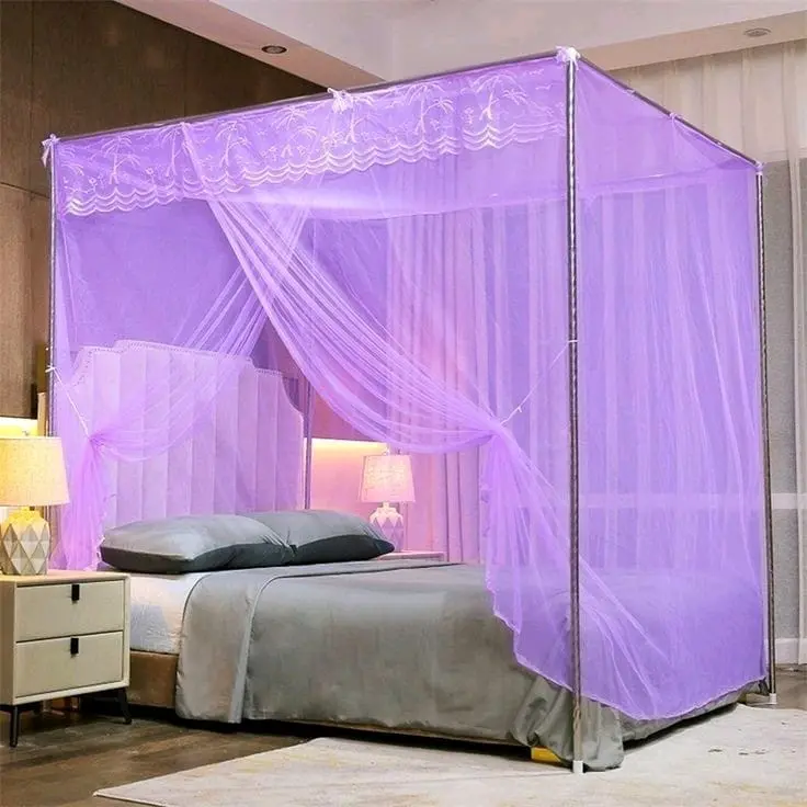 Kelambu Kotak Polos Jumbo Uk. 180×200 cm Sampai Ukuran 200×200 cm Kelambu Anti Nyamuk Murah 2