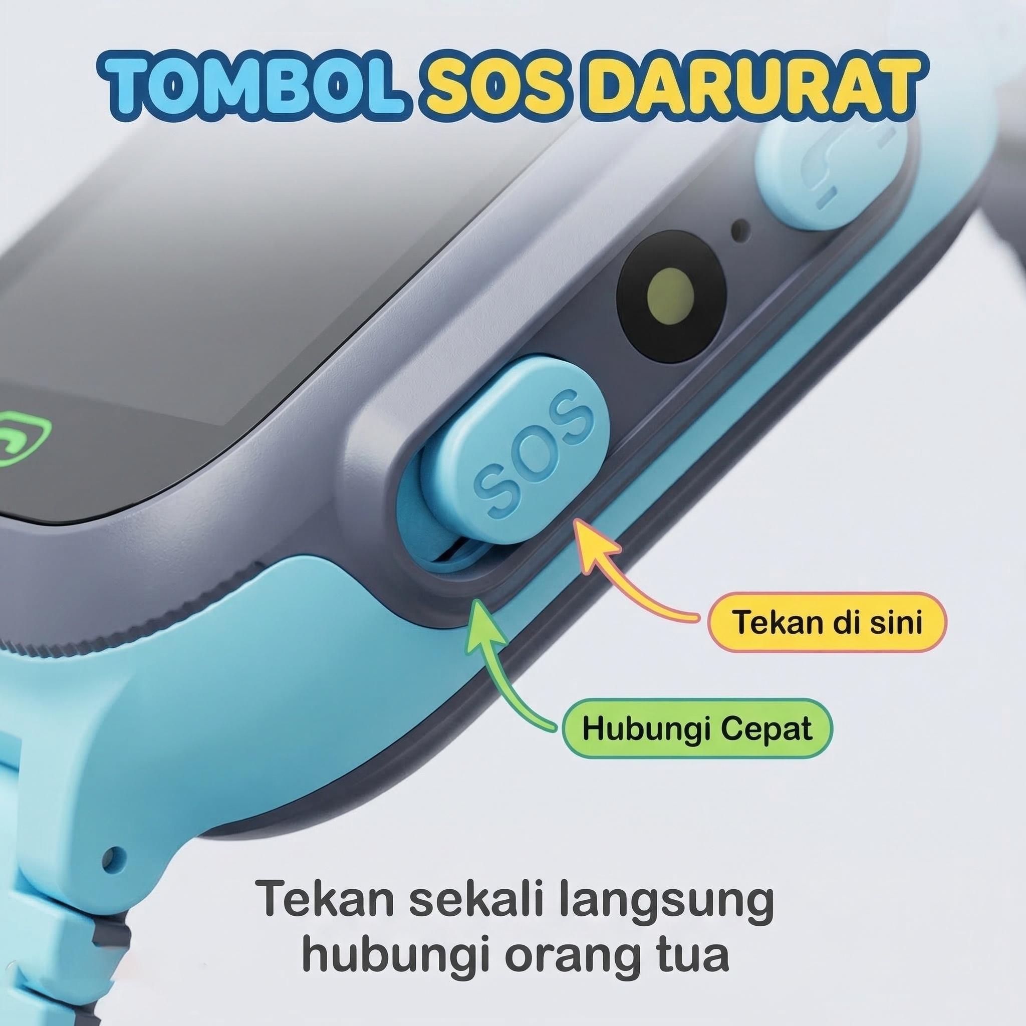 【Laris Manis】【Tiktok] (70%off)[READY]  Smart Watch Jam Tangan Anak dengan Telepon - Smartwatch Anak GPS Digital Anti Air / Jam Tangan Pintar Anak