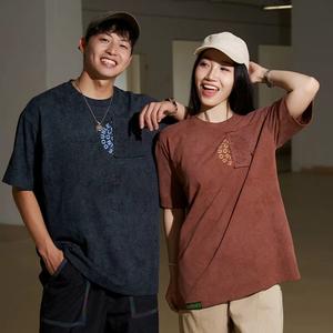 เสื้อยืดคู่รัก เฮฟวีเวท ผ้าฝ้าย 100% Unisex พลัสไซส์ สไตล์สตรีท ชุดฤดูร้อน พิเศษ ขายดีที่สุด คอกลม สั้น ทรงหลวม มาใหม่ เหมาะสำหรับเล่นกีฬา