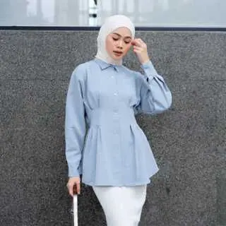 KEMEJA POLOS LAUFEY KATUN BEVERLY BLOUSE PREMIUM SHIRT B713