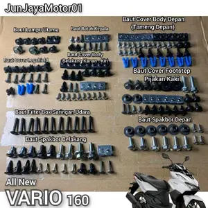 Baut Lengkap Fullset Body Honda Vario 160 All New