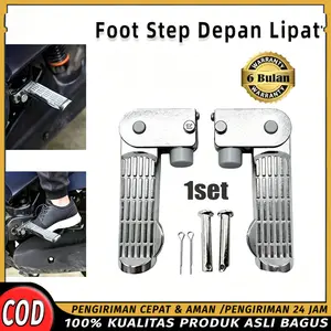 2pcs/set Footstep Universal Pedal Sepeda Elektrik Pijakan Kaki Motor Aluminium Anti-Slip / Footstep Universal/Sekrup gratis