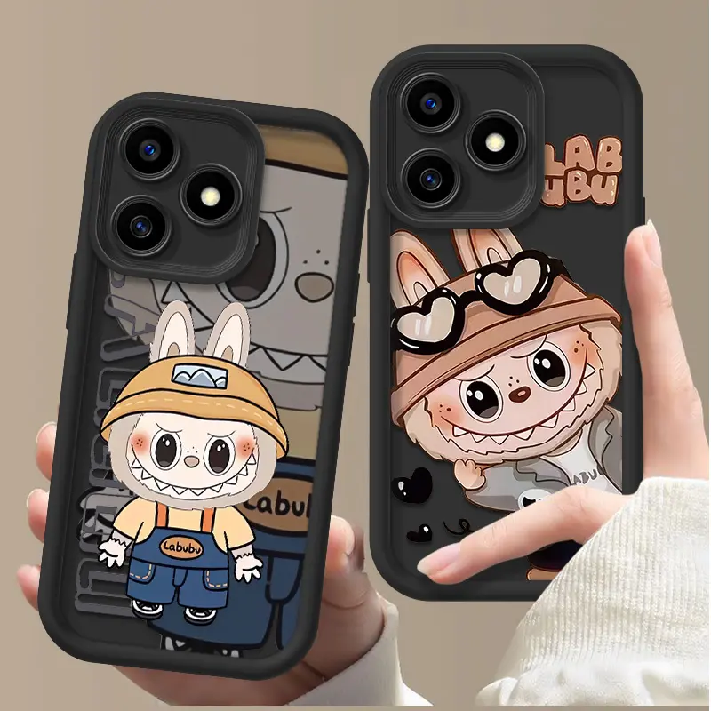 Ốp Lưng Tpu Mềm, Cho Realme C63 C61, Chất Liệu Silicon Labubu Hoạt Hình, Ốp Bảo Vệ, Cảm Giác Nhám Ống Kính Che Phủ Toàn Bộ, Chống Sốc, Thiết Kế Mắt Thiên Thần