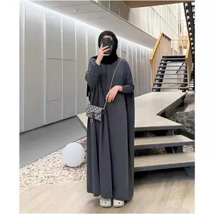 Betwing Abaya/ Gamis KNIT RIB Premium / Abaya dress syari / DAILY UMROH HAJI BY NF