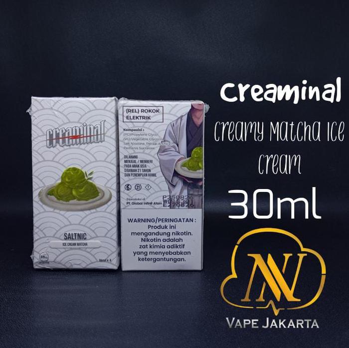 Jual Creaminal Matcha Ice Cream Salt Nic 30ml 30mg BY Wise Juice - Kota  Administrasi Jakarta Barat - Nnvape | Tokopedia